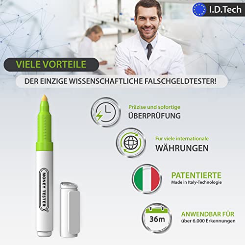 Geldscheinprüfstift Money Tester XL – Professioneller Geldscheinprüfer