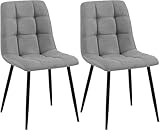 MATÉRIAU : les structures stables composées de quatre pieds robustes sont en métal noir revętu par poudre I Les chaises de salle ŕ manger peuvent supporter sans problčme une charge allant jusqu'ŕ 150 kilogrammes