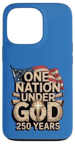One Nation Under God 250�N �A�����J���� �L���X�g���M�� �X�}�z�P�[�X iPhone 13 Pro �p