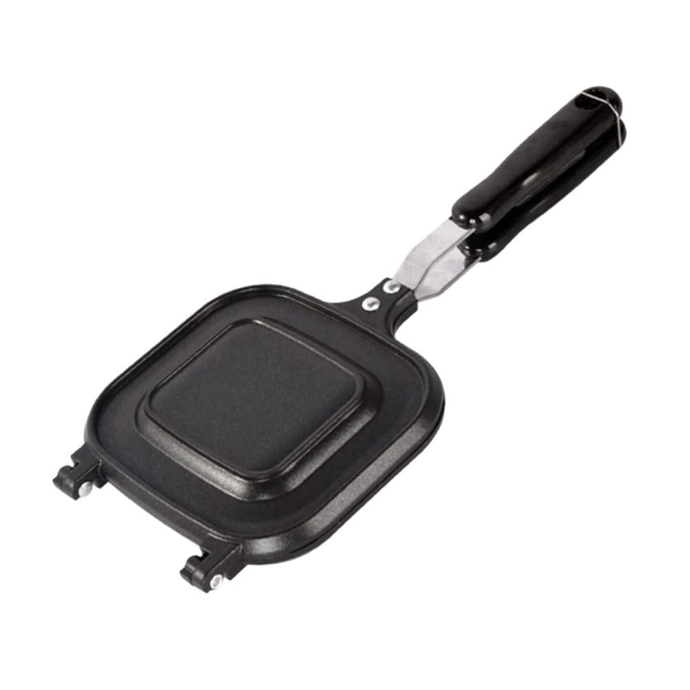 Ximie Black 1 Piece Sandwich Skillet Bread Loaf Pans For Baking Egg Cookers Cookware Double Pie Iron Toaster Sandwich Maker Omelet Maker