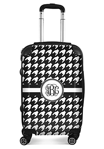 Personalized Houndstooth Suitcase - 20" Carry On