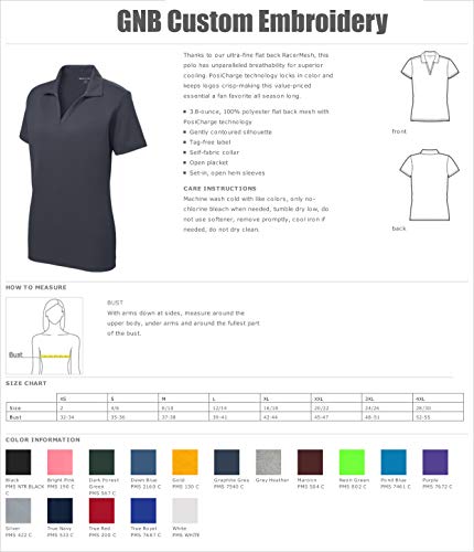 Womens/Ladies Custom Polo Shirt. Custom Embroidered Polo Shirt for Ladies.4