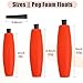 Peg Floats for Catfish Fishing Bobbers,Fishing Cigar Foam Bobber for Santee Rig Slip Fishing Corks Peg Fishing Bobbers with Pipe Plug Catfish Crappie Floats for Fishing丨3in Red