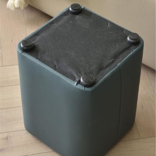 Repose-pieds marron en cuir synthétique pour salon chic