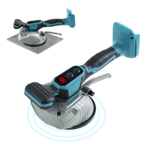 Outil de vibration pour carrelage compatible avec batterie Makita 18V/21V, machine à carreler sans fil à main avec 8 vitesses et affichage numérique pour...