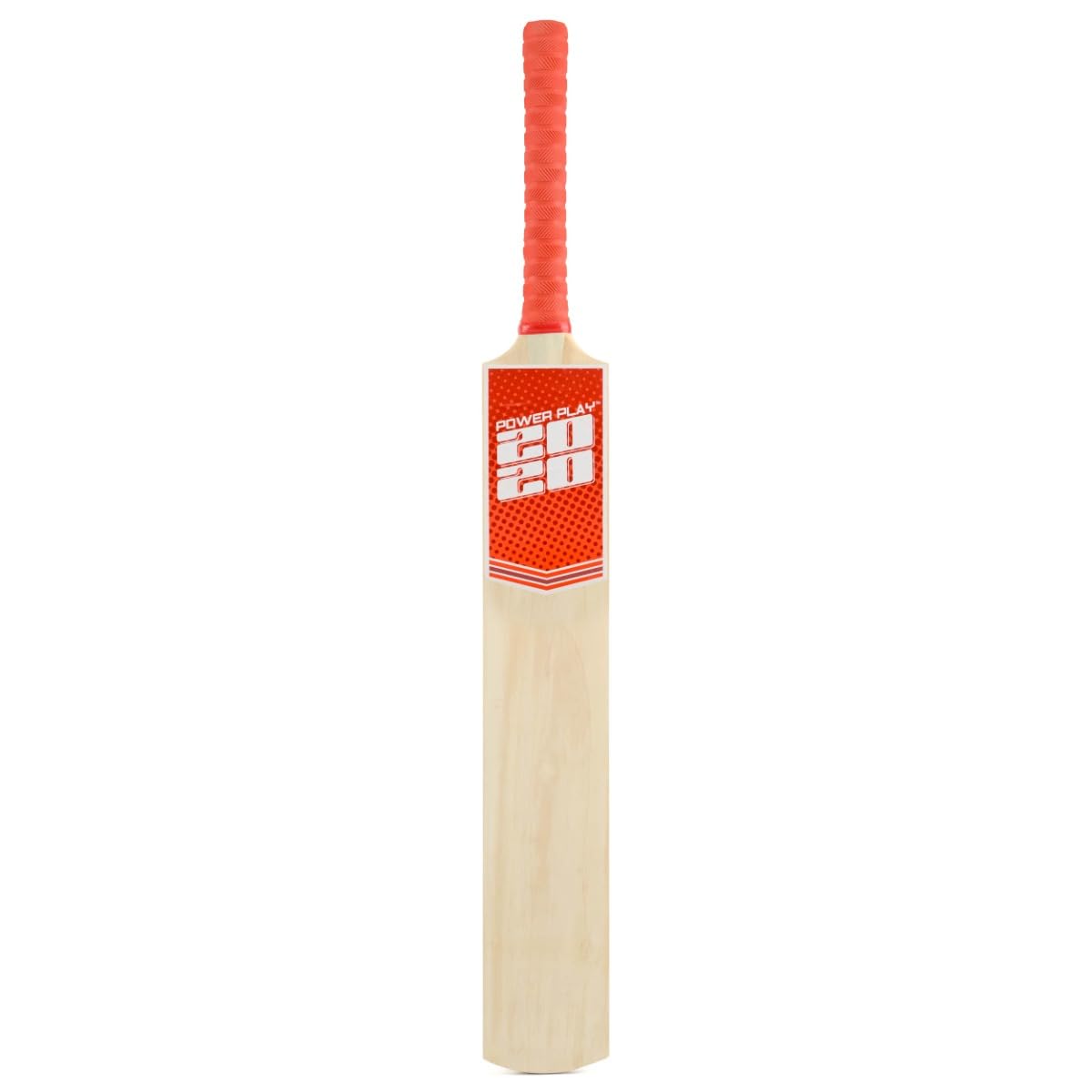 PowerPlay BG889 Deluxe Cricket Set with Cricket Bat, Ball, 4 Stumps, Bails and Bag, Size 5 Bat, red