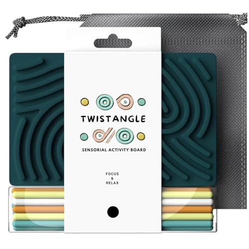 Twistangle - Juego infantil para niños tranquilos, diseño Montessori | Juguete antiestrés y educativo | Viaje compacto | Creatividad & concentración | Accesorio escolar
