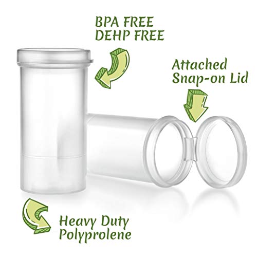 Image of Maymom Water Tight Sample Vials, Bottle, Cup, for Small Parts, Beads; Air Tight; Prescription Bottle, Rx Vial (40mL)