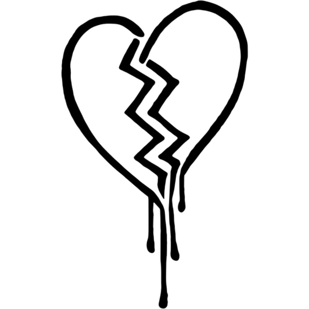 Amazon.com: Azeeda A5 'Broken Heart' Wall Stencil/Template (WS00000760)