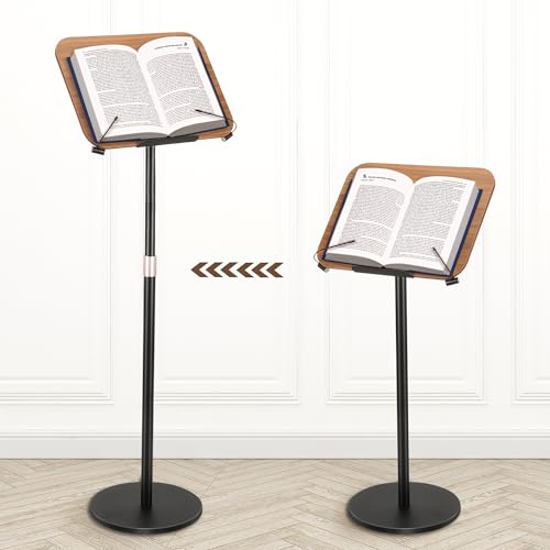Soporte para libros Baoz con placa plana y altura regulable para lectura de manos libres