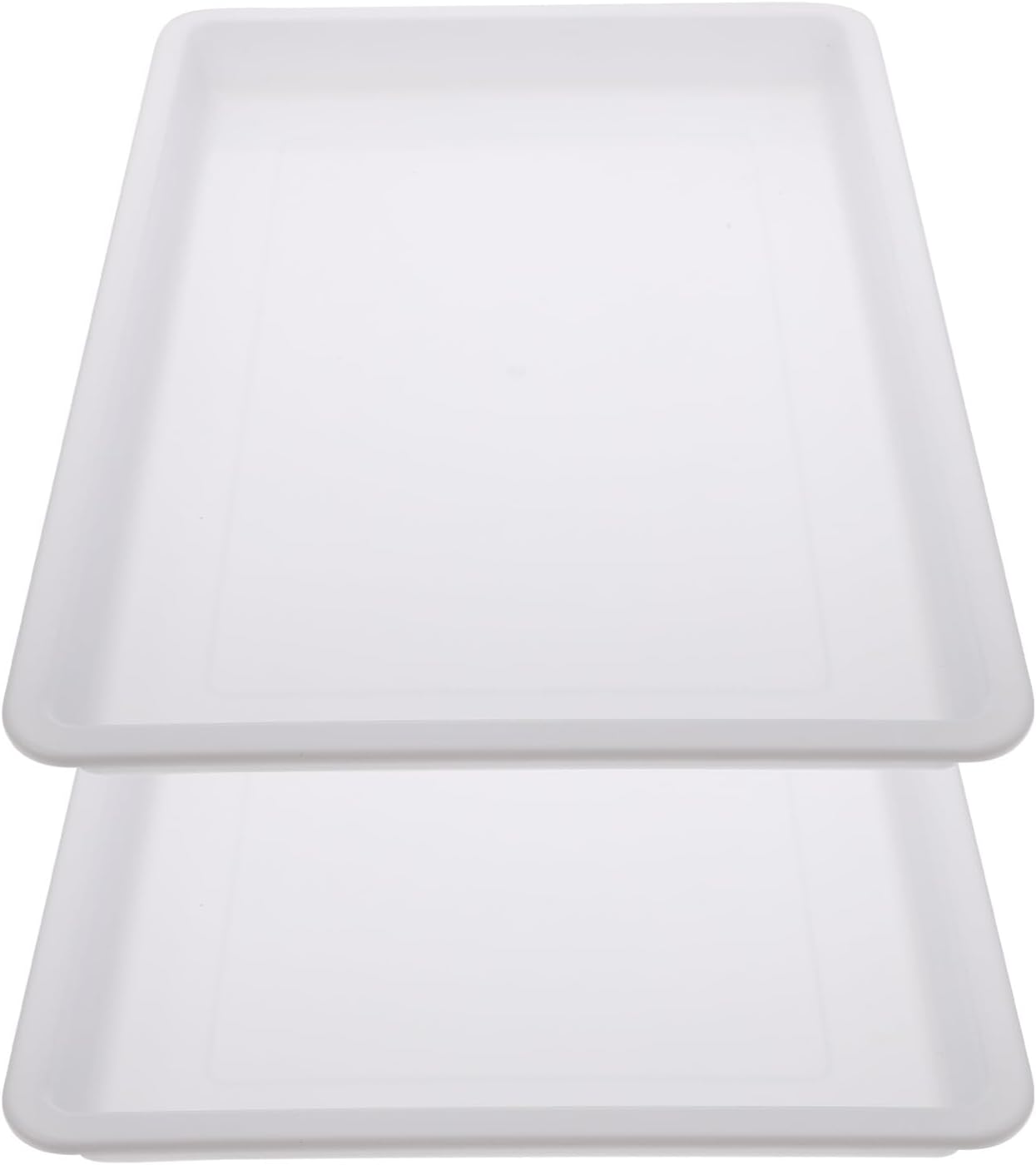 2pcs Plastic Water Painting Trays Lid Multi-Functional Storage for Artists Pigment Mixing Trays for Watercolor and Acrylic Paint