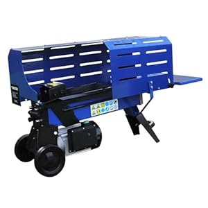 Log Splitter 7 Ton Hydraulic 3L Electric 2200 Watt Motor Wood Timber Cutter Axe 2 Blades Duoblade | 520mm Max Log Length