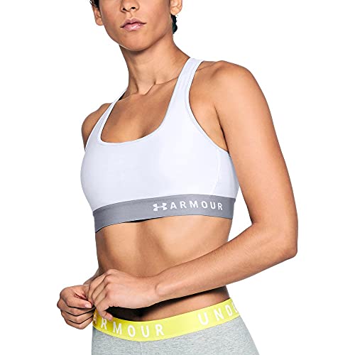 Under Armour Women's Armour® Mid Crossback Sports Bra SM White