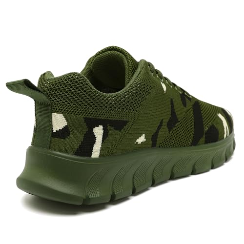 Image of Men Non-Slip Work Shoes Tennis Gym Sneakers Breathable Slip Resistant Lightweight and Comfortable for All-Day Wear Sports and Walking