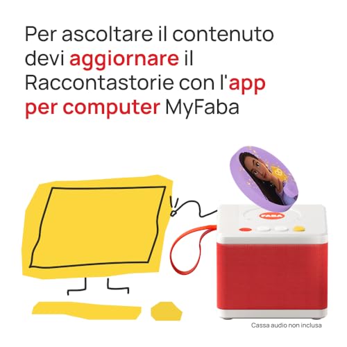 Faba Disco Sonoro Disney - Wish - Storie E Fiabe Sonore Per Bambini E Bambine 5-10 Anni - Ascoltabile Con Il Raccontastorie E Faba+, Gioco Educativo Versione Italiana - 2
