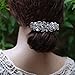 4 PCS Hair Barrettes for Women Ladies, Flower Crystal Rhinestones Barrette Pearl Spring Hair Clip Accessories Women Fashion Ponytail Holders Barrette for Daily Wear Mothers Day present
