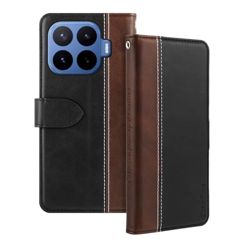 Shantime ���U�[�t���b�v�P�[�X Xiaomi 17T Pro �Ƃ̌݊������� �J�[�h�z���_�[�t�� RFID�u���b�N �}�O�l�b�g�L�b�N�X�^���h �X�����t�B�b�g �r�W�l�X�ی�J�o�[(�u���b�N)