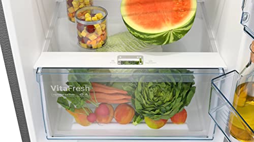 Image of Bosch MaxFlex Convert 364L Inverter Frost Free Triple Door Refrigerator Appliance (CMC36K05NI,Convertible,Black Steel)