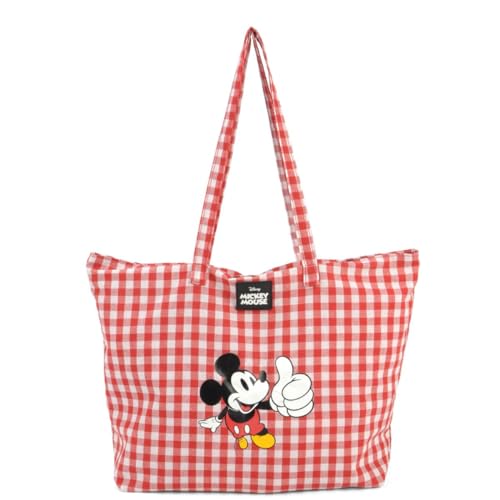 Bolsa, Luxcel, Feminina, Mickey, Ombro, Vermelha
