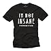 Sheldon T-Shirt - I´M Not Insane - My Mother Had ME Tested - Big Bang Theory Noir XL