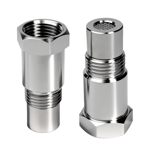 1 PCS Adaptateur Sonde Lambda M18x1,5 – Sonde Lambda Après Catalyseur, Adaptateur Sondes Lambdas avec Filtre, O2 Sensor Spacer 45mm pour Capteur d’Oxygène Automobile