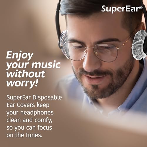 SuperEar Headphone Covers - Cubiertas desechables para auriculares - 50 pares (2.5") miniatura 3