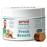 Omni Dog Breath Freshener Supplement - Dragons’ Den Winners, One-a-Day Peppermint Supplements for Dogs, Plaque Remover Dental Care, Fresh Breath for Dogs, 30 Servings, Small 0-15 Kg