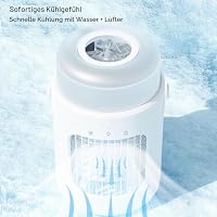 Tragbarer Luftkühler 10000mAh 600ml USB Desktop Ventilator – Ansicht 5