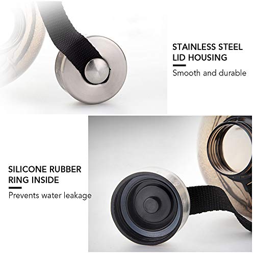 KKmoon Garrafa de água de motivação de 2.2L com marcador de tempo Acampamento ao ar livre, caminhada