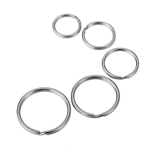 Hooami 5PCS in acciaio INOX Jump split portachiavi...