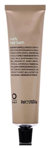 0way - Champú de baño rizado, fabricado en Italia, ingredientes biodinámicos, para rizos y ondas (1.7 onzas, tamaño de viaje)