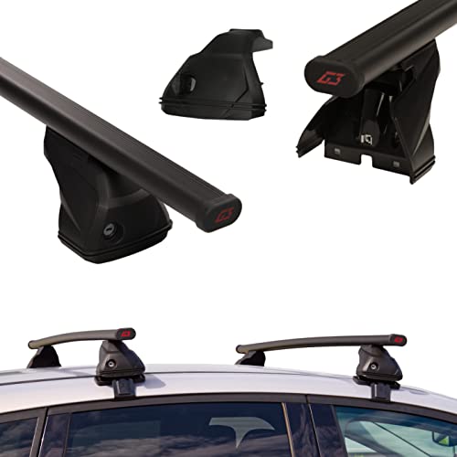 G3 Stahl Dachträger für Focus MK3 III Turnier Kombi 2011-2018, 50 kg Traglast, Schwarz, Auto, TRANSPORT_RACK