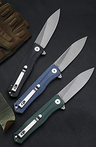 Image of Petrified fish PF818 3.54 inch D2 Steel Satin Blade Pocket Folding Knife