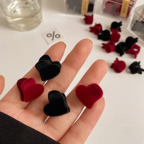 Pinzas pequeñas 30 pcs color rojo plastico miniatura 6