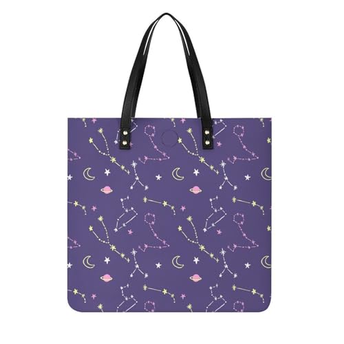 Sac fourre-tout constellation d'étoiles grand sac de voyage léger et robuste