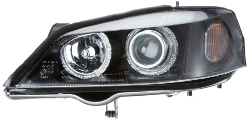 Phares Angel Eyes FK Automotive FKFSOP011 Noirs Haute Visibilité RHD LHD