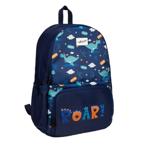Image of F Gear Playcraft School Backpack for Kids 19L Soft Touch Lightweight & Durable | 2 Spacious Compartments, Front Pocket & Bottle Holder for Everyday Use