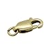 Sunshine Lobster 14K Solid Gold Trigger Jewelry Lobster Clasp (10 x 4mm)