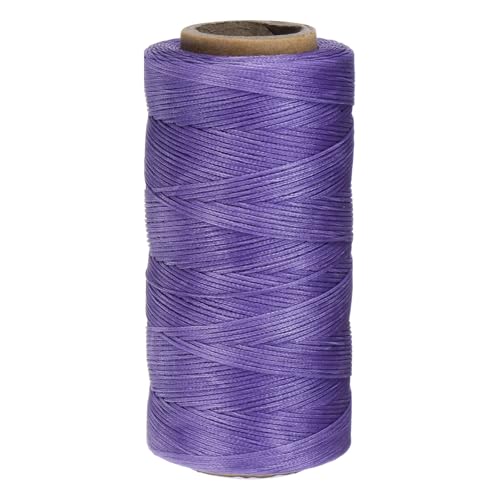 Fil ciré plat polyester violet clair 150D évite les nœuds couture - 2