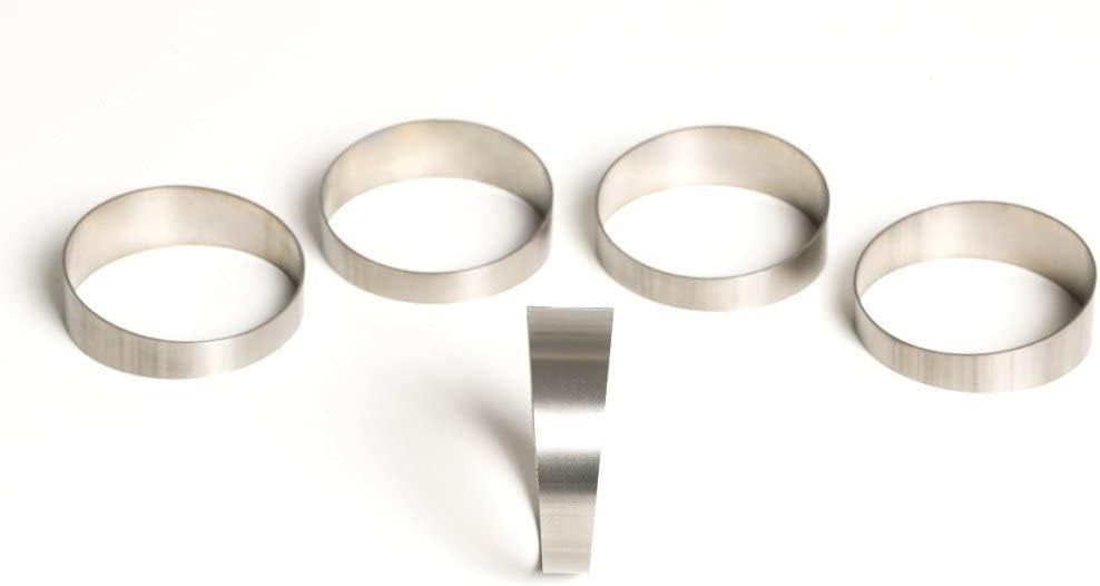 Ticon Industries - Titanium 3.5” Pie Cut 4.5°/4.5° Degree 1.65D Loose Radius 1mm/.039" wall - 5 Pieces (45° total) - 109-08901-0003