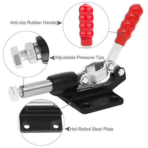 4 Pcs Push Pull Adjustable Toggle Clamp, Quick Release Hand Tool For Woodworking, 500Lbs Holding Capacity Toggle Latch, Gh-305C Stroke Clamp For Welding, 32Mm #TOP2