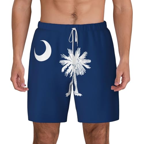 Short de bain respirant pour homme motif Caroline du Sud avec cordon de serrage