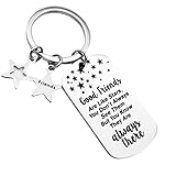 Good Friend are Like Stars Birthday Graduation Gifts Keychain for Women Men,You Don't Always See Friendship Keychain