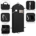 Simple Houseware 60'' Travel Garment Bag for Suits, Dresses, Coats, Tuxedos, Heavy Duty 300D Polyester