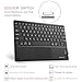 FINTIE Ultrathin 4mm Wireless Bluetooth Keyboard with Built-in Multi-Touch Touchpad for iPad, iPhone, Samsung Galaxy, Nexus, Microsoft Surface, HP and Other Bluetooth Devices [Retail Packaging]