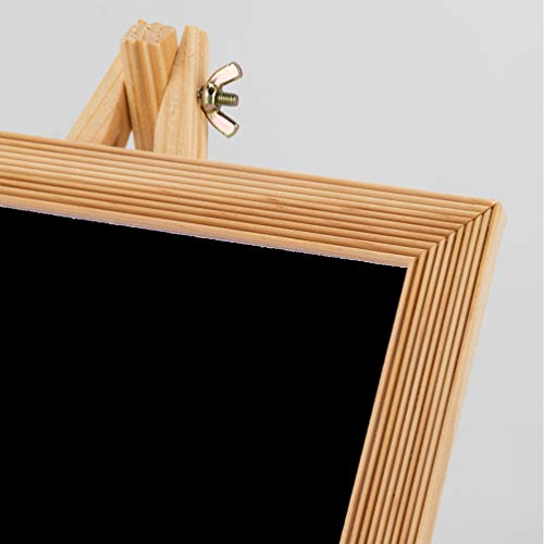 KESYOO quadro negro de madeira com suporte de quadro de letras pretas em pé desenho cavalete Blackbo