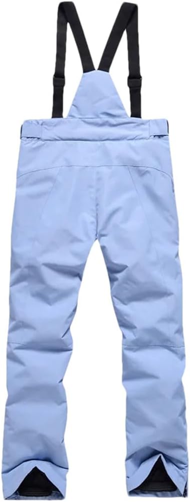 Men Women Ski Pants High-Waist Removable Adult Skiing Trousers Snowboard Wear Windproof Warm Couple Snow Pants
