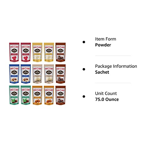 Land O'lakes 7 Different Flavors Hot Cocoa Mix Gift Basket - 60 Pieces - Gift Box For Family, Friends, Her, Him #TOP6