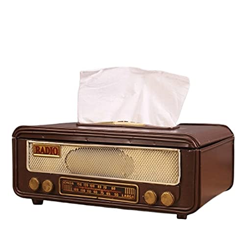 Boîte à mouchoirs radio rétro porte-serviette et rangement papier de soie maison