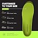 Superfeet All-Purpose Support High Arch Insoles (Green) - Trim-To-Fit Orthotic Shoe Inserts - Professional Grade - Men 9.5-11 / Women 10.5-12